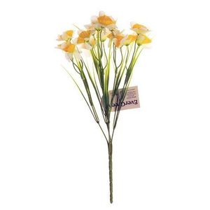 Narcisă galbenă și albă, buchet cu 15 flori, h. 32cm imagine