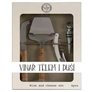 Bohemia Gifts Set cadou pentru feliat brânză -Pentru vinificatori imagine