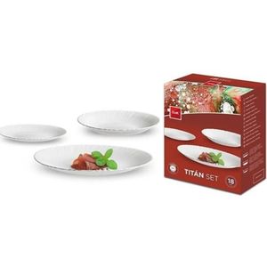 Set de farfurii Toro cu 18 piese TITAN imagine