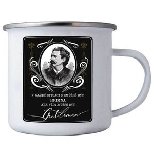 Bohemia Gifts Tin Mug Real Gentleman , 350 ml imagine