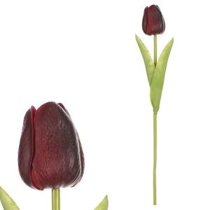 Spumă artificială Tulip mini, roșu închis , 5 x 5x 34 cm, roșu închis imagine