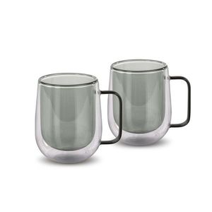 Lamart LT9123 Set din 2 piese de pahare Tea Vaso, 250 ml, negru, negru imagine