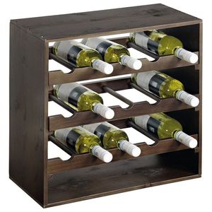 Kesper 69243 Raft de vin colorat închis, 50 x 50 x25 cm imagine