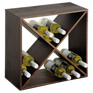 Kesper 69241 Raft de vin colorat închis, 50 x 50 x25 cm imagine