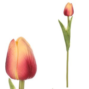 Spumă artificială Tulip mini YEL-PINK, 5 x 5 x 34cm, roz imagine