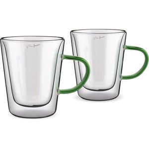 Lamart LT9118 Set din 2 piese de pahare Tea Vaso, 300 ml, verde, verde imagine