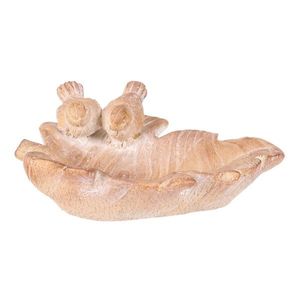 Hrănitoare pentru păsări Pasăre frunză, ceramicăMgO 21 x 18 x 7 cm imagine