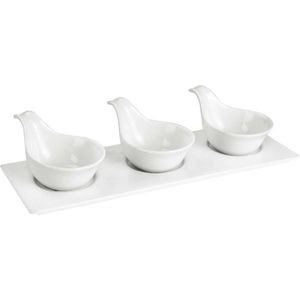 Lamart LT9218 Set de 4 farfurii de servire Dine, 34 x 12 cm imagine