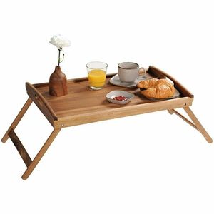 Kesper 28020 Tavă de servit cu picioare pliabiledin acacia, 55 x 35 cm imagine