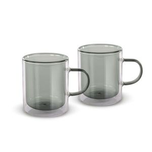 Lamart LT9121 Set din 2 piese de pahare Tea Vaso, 350 ml, negru, negru imagine