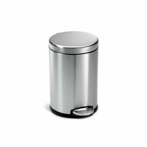 Simplehuman Coș de gunoi cu pedală, rotund 4, 5 l, inox imagine