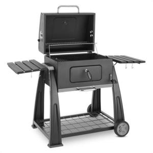 Klarstein Bigfoot gratar fumător BBQ Grill 55 x 40 cm, din oțel negru imagine