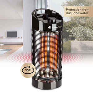 Blumfeldt Heat Guru 360, încălzitor tip stand, 1200/600 W, 2 trepte de încălzire, IPX4, negru imagine