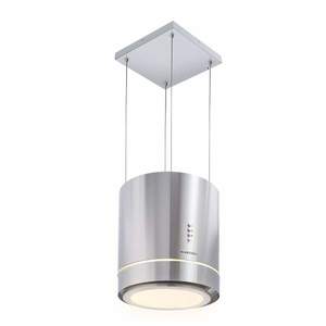 Klarstein Tron Ambience, hotă tip insulă, Ø 38 cm, convecție 540 m³/h, LED, oțel inoxidabil imagine