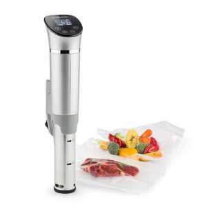 Klarstein Quickstick Flex, Sous-Vide, 1300 W, 3D circulator, IPX7, timer, 0 - 95 °C, argintiu imagine