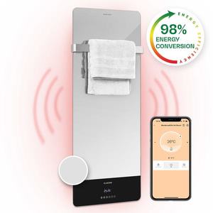 Klarstein Hot Spot Crystal Reflect Smart, încălzitor cu infraroșu, 850 W, aplicație, temporizator, oglindă imagine