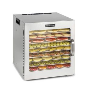 Klarstein Captain Jerky 110, uscător de alimente, 1000 W, 30 - 90 ° C, cronometru pentru 24 de ore, oțel inoxidabil imagine