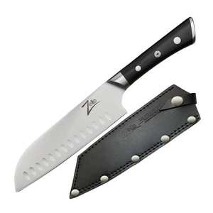 Zelite Infinity by Klarstein Seria Razor-Edge, cuțit santoku de 7", 59 HRC, oțel inoxidabil imagine