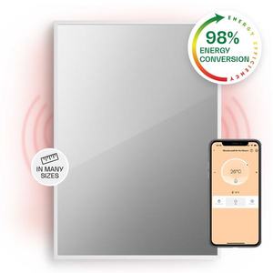 Klarstein La Palma 750 încălzitor smart 2 în 1 Convector infraroșu 85 x 60 cm 750 W partea frontală cu oglindă imagine