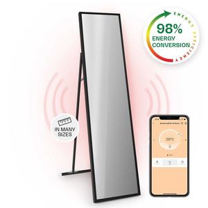 Klarstein La Palma 900 smart, încălzitor, infraroșu, 40x160cm, 900W, partea frontală cu oglindă imagine