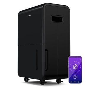 Klarstein DryFy Connect 70 dezumidificator, 70 l / zi, până la 90 m², control prin aplicație, mobil, rezervor de apă imagine