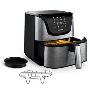 Klarstein AeroVital Deluxe Hot Air Fryer, 1700 W, inclusiv accesorii, 8 programe, inclusiv accesorii, 200°C, Cronometru imagine