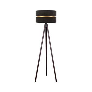 Lampadar DUO 1xE27/60W/230V d. 44 cm negru/wenge imagine