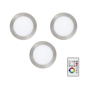 SET 3x corp de iluminat LED RGBW dimabil încastrat Eglo 78738 TINUS 1xLED/4, 8W/230V + telecomandă imagine