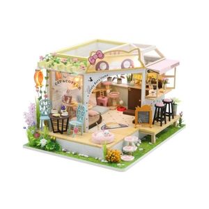 Casă de jucărie 2Kids Toys cafenea cu pisici și grădină 2xAAA imagine