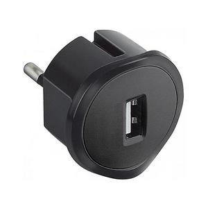 Adaptor USB pentru priză Legrand 50681 230V/1, 5A negru imagine