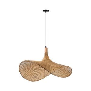 Lustră pe cablu 08290L SOMBRERO 1xE27/40W/230V d. 80 cm ratan imagine