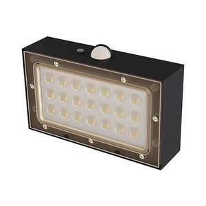 Proiector LED solar cu senzor de mișcare LED/3, 7V 1200mAh 4000K IP65 negru imagine