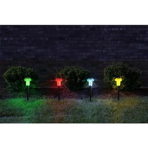 SET 4x corp de iluminat LED RGB solar Globo 33987-4 LED/0, 05W/3V IP44 imagine