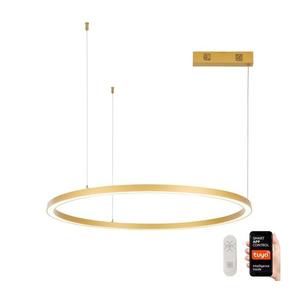 Lustră LED dimabilă pe cablu FINO 60W/230V 80 cm auriu Tuya NEO 07217L + telecomandă imagine