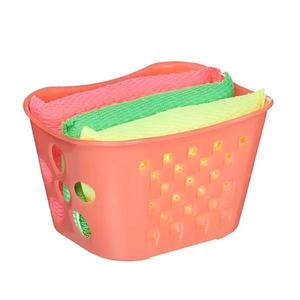 Set 3 bureti curatare cu suport plastic, portocaliu imagine