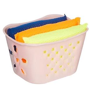 Set 3 bureti curatare cu suport plastic, roz imagine
