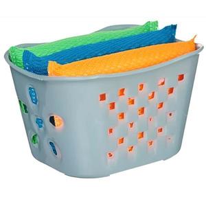 Set 3 bureti curatare cu suport plastic, verde imagine