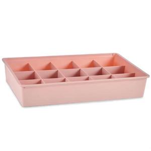 Organizator sertar cu 15 diviziuni, roz, 49 x 33 x 9 cm imagine