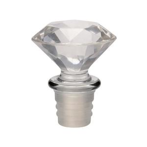 Capac pentru sticla, transparent, aspect diamant, 8.5 x 4.5 x 14.5 cm imagine