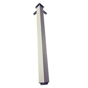 Picior pentru masa cu profil patrat 50x50 mm, finisaj nichel satinat, H: 710 - Maxdeco imagine