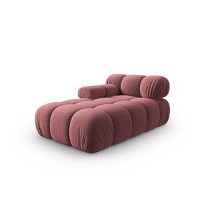 Sezlong living stanga 1 loc, Bellis-51, Micadoni Home, 155x94x70 cm, catifea, roz imagine