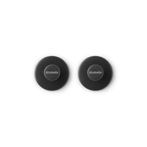 Set 2 agatatori pentru prosoape, Brabantia, Dark Grey, 4.8x4.8x2.9 cm, polipropilena, gri inchis imagine