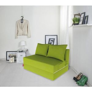 Canapea extensibila Urban Living, 136x80x40 cm, Verde imagine