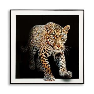 Tablou decorativ Jaguar -A, Mauro Ferretti, 82x82 cm, lemn de pin/canvas pictat si lacuit, multicolor imagine