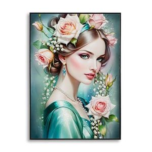 Tablou decorativ Fantasy -A, Mauro Ferretti, 72x102 cm, lemn de pin/canvas pictat si lacuit, multicolor imagine