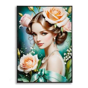 Tablou decorativ Fantasy -B, Mauro Ferretti, 72x102 cm, lemn de pin/canvas pictat si lacuit, multicolor imagine