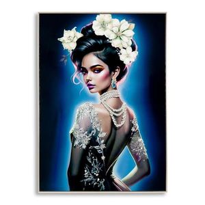Tablou decorativ Isabel -B, Mauro Ferretti, 72x102 cm, lemn de pin/canvas pictat si lacuit, multicolor imagine