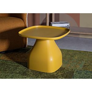 Masuta de cafea Gea, Mauro Ferretti, 48x48x38 cm, plastic, galben imagine