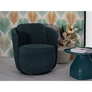 Fotoliu rotativ Torino Ottanio Swivel , Mauro Ferretti, 70x72x75 cm, fier/poliester, teal/turcoaz imagine