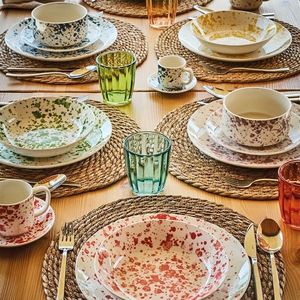 Serviciu de masa 18 piese Madison Apulia, Tognana, portelan, multicolor imagine